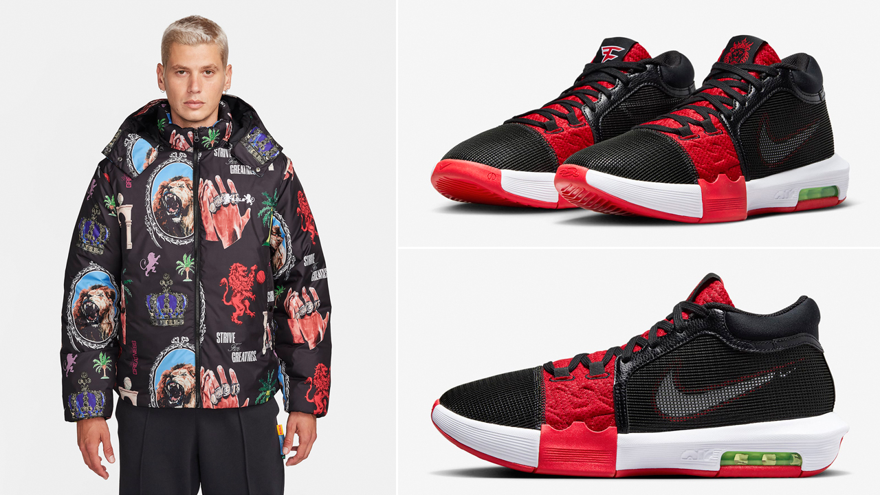 Nike-LeBron-Witness-8-Faze-Clan-Jacket-Matching-Outfit