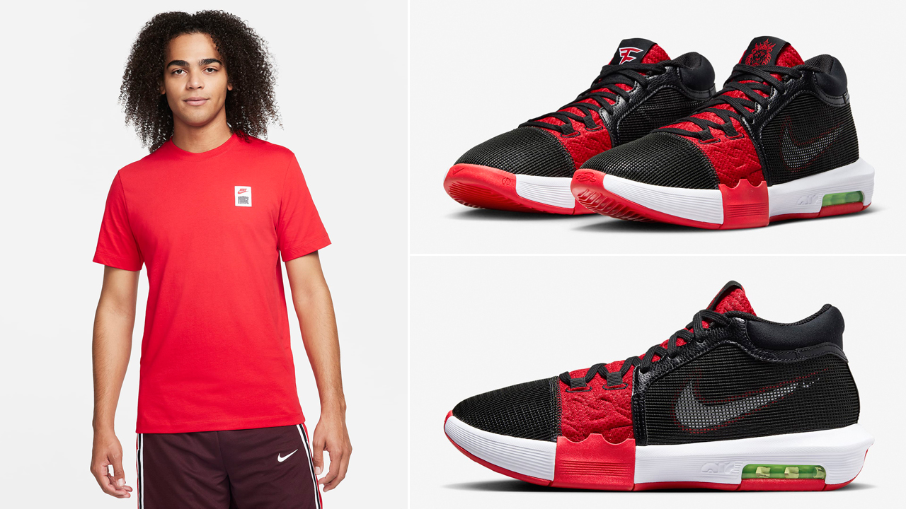Nike-LeBron-Witness-8-Faze-Clan-T-Shirt-Match-Outfit-1