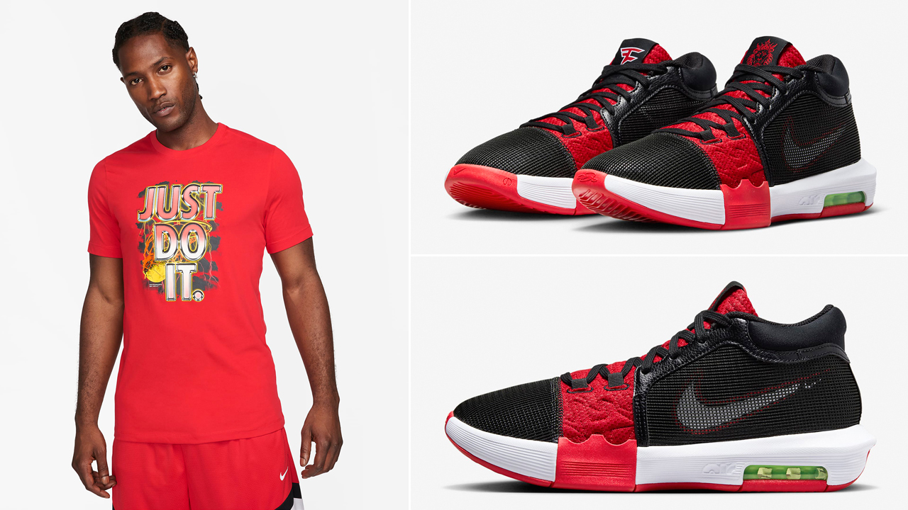 Nike-LeBron-Witness-8-Faze-Clan-T-Shirt-Match-Outfit