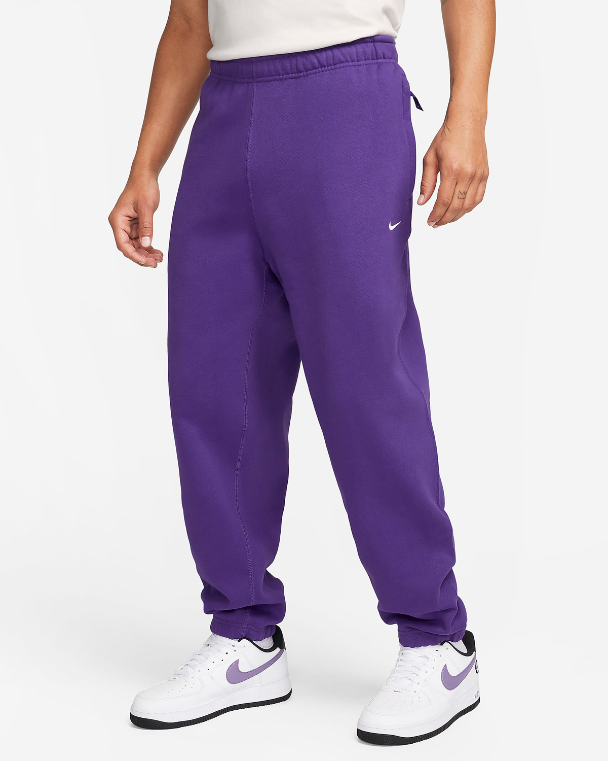 Nike Solo Swoosh Fleece Pants Field Purple