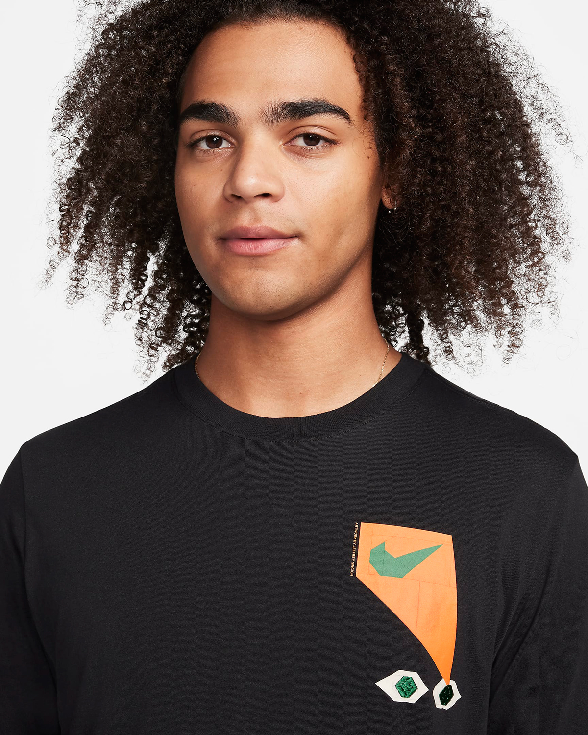 Nike Sportswear Air Force 1 T Shirt Black Orange Green 3