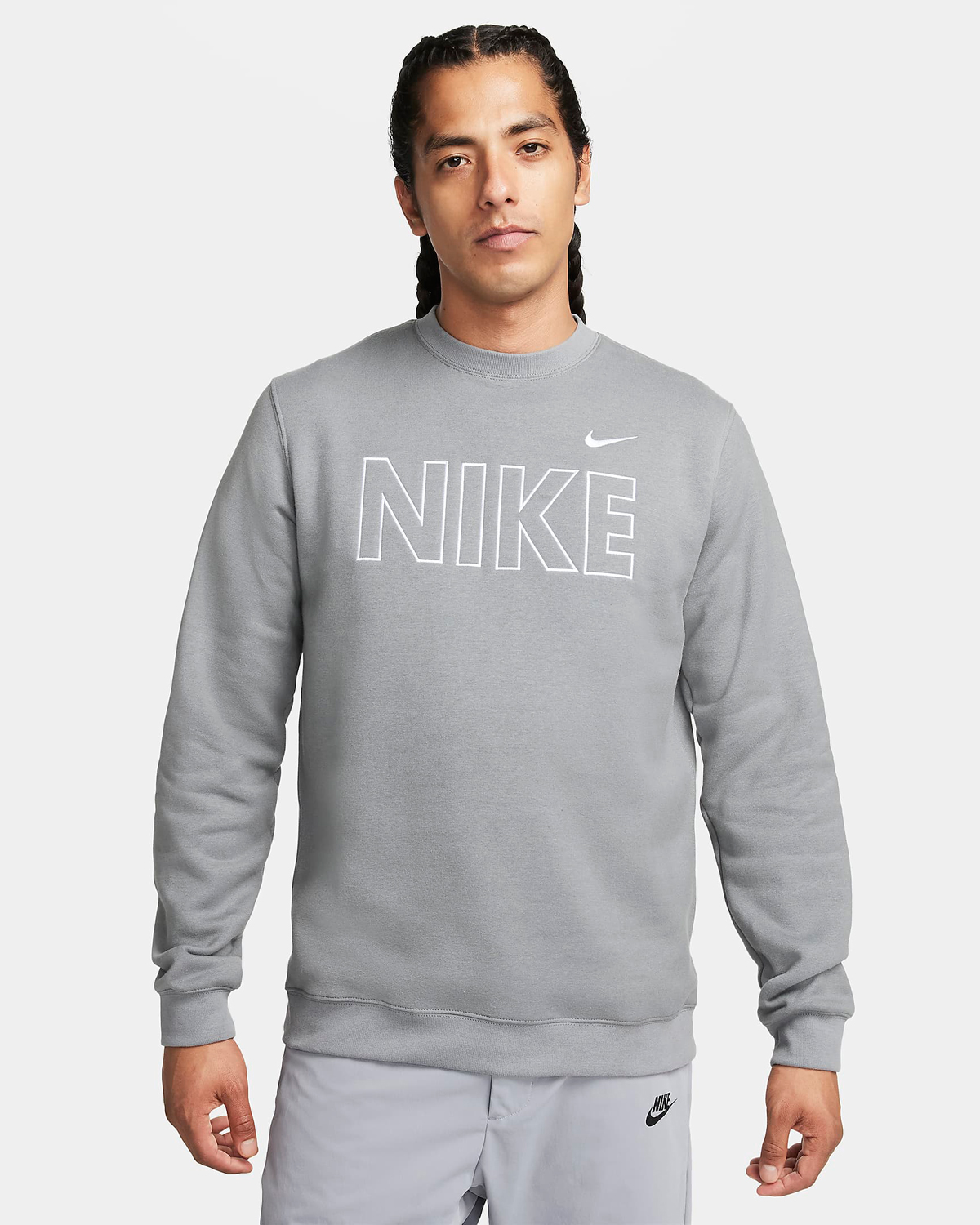 Nike Sportswear Club Fleece Sweatshirt Cool Grey