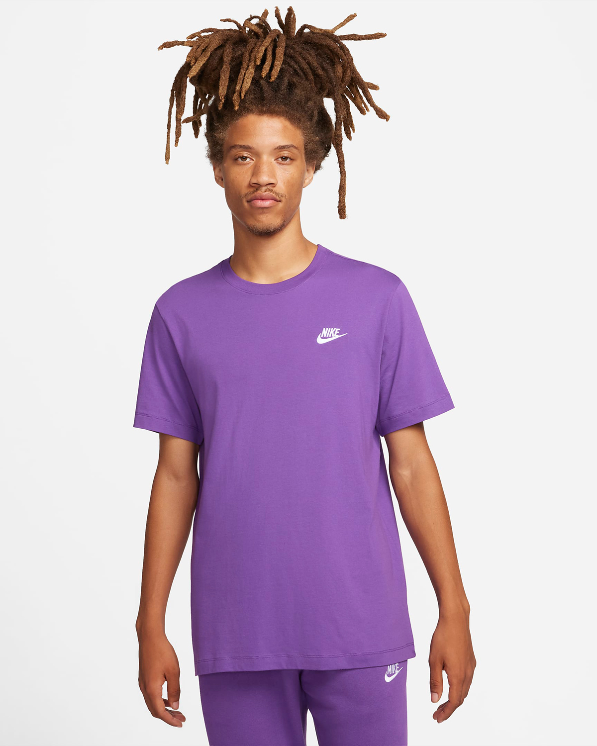 Nike Sportswear Club T Shirt Purple Cosmos