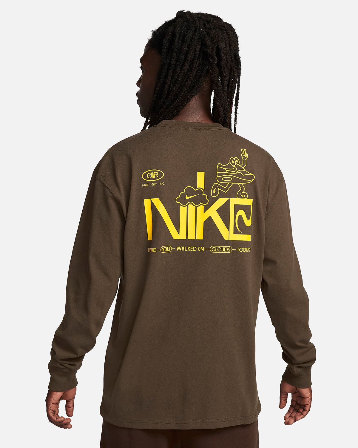 Nike Sportswear Long Sleeve T Shirt Baroque Brown 2