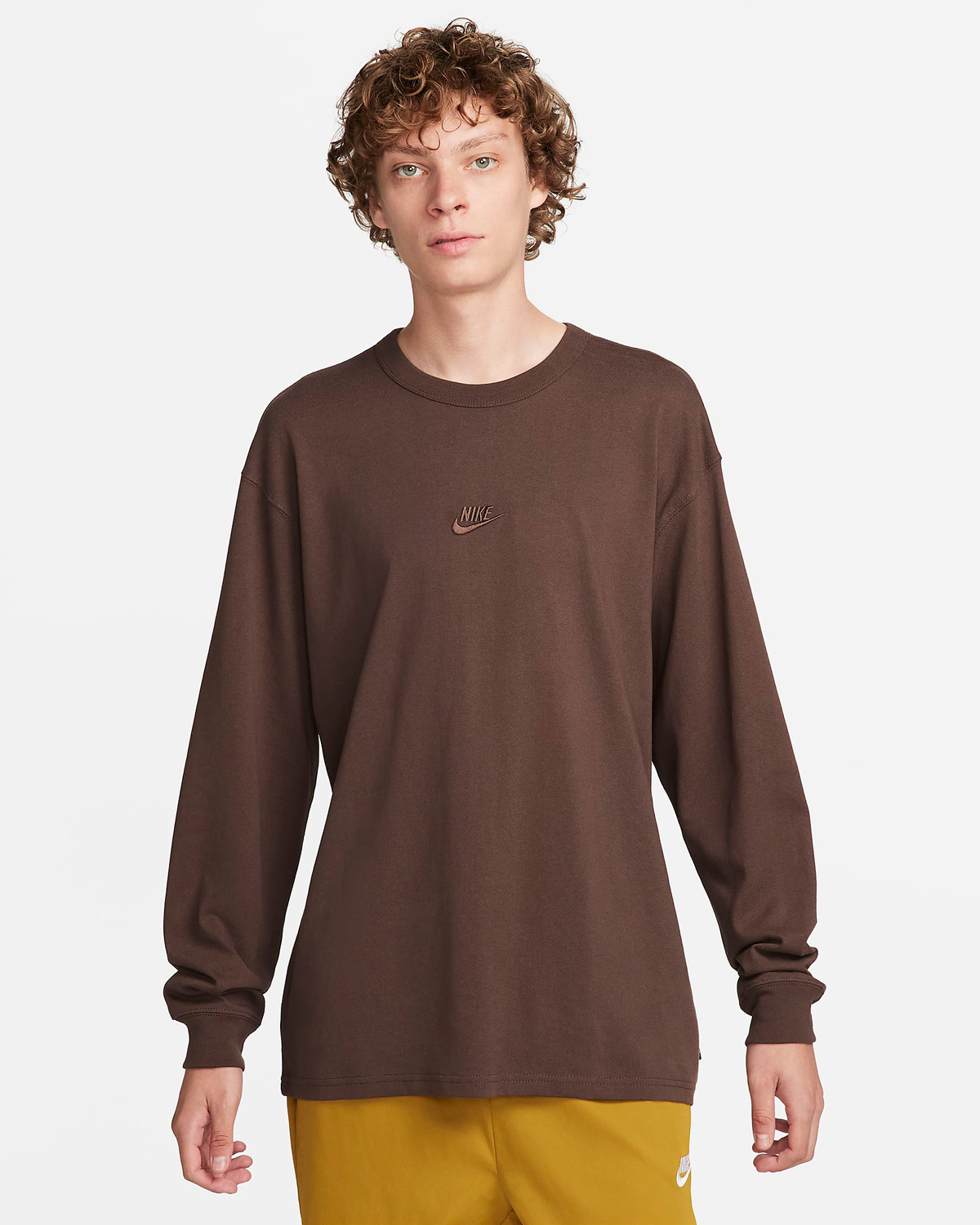 Nike-Sportswear-Premium-Long-Sleeve-T-Shirt-Baroque-Brown