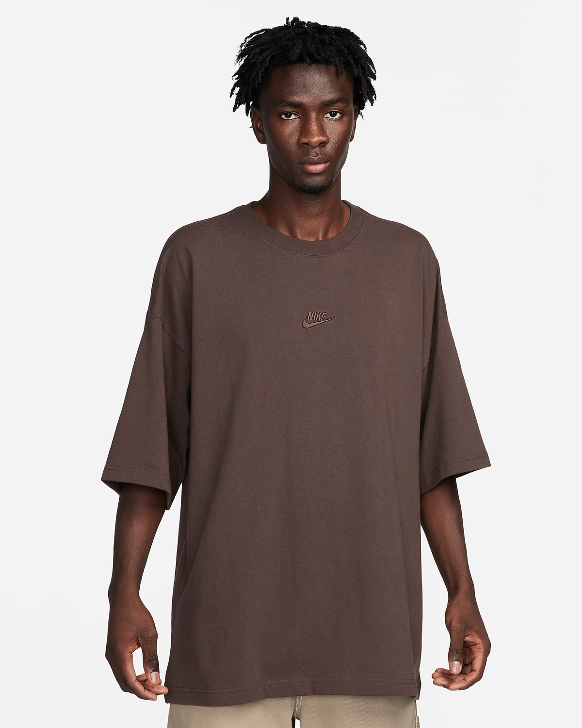 Nike-Sportswear-Premium-Oversized-T-Shirt-Baroque-Brown