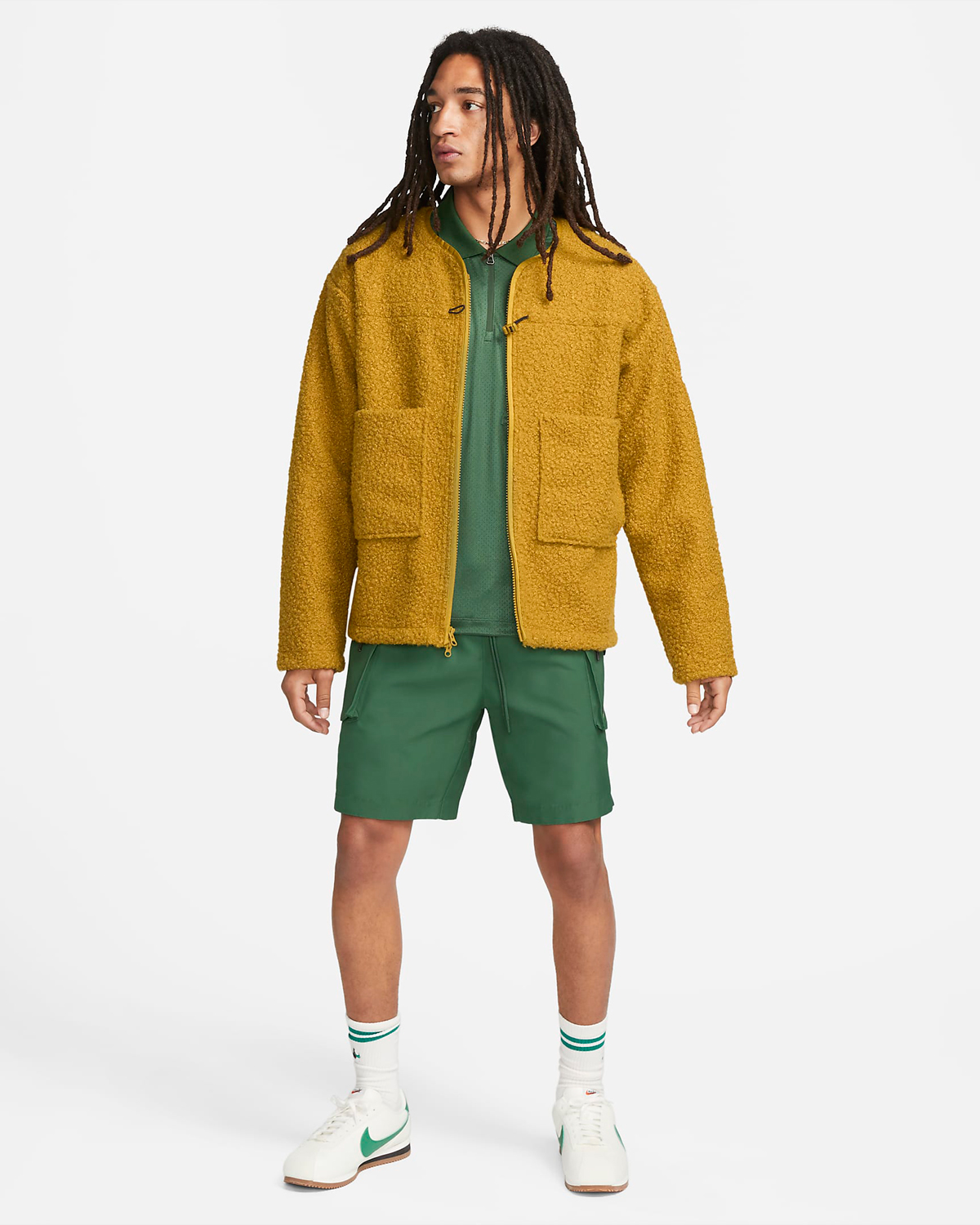 Nike-Sportswear-Tech-Pack-Utility-Shirt-Shorts-Fir-Green-Outfit