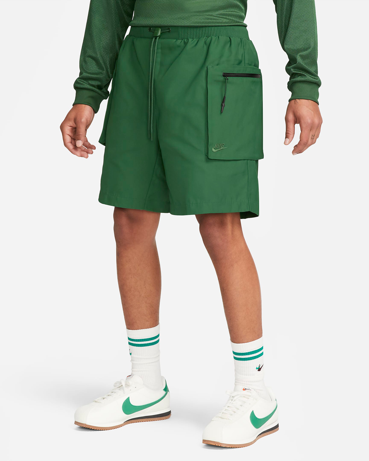 Nike-Sportswear-Tech-Pack-Utility-Shorts-Fir-Green