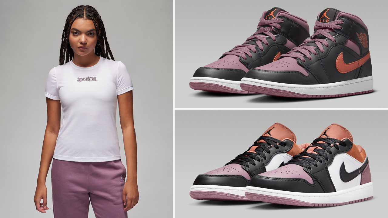 Air-Jordan-1-Sky-J-Purple-Orange-Womens-T-Shirt