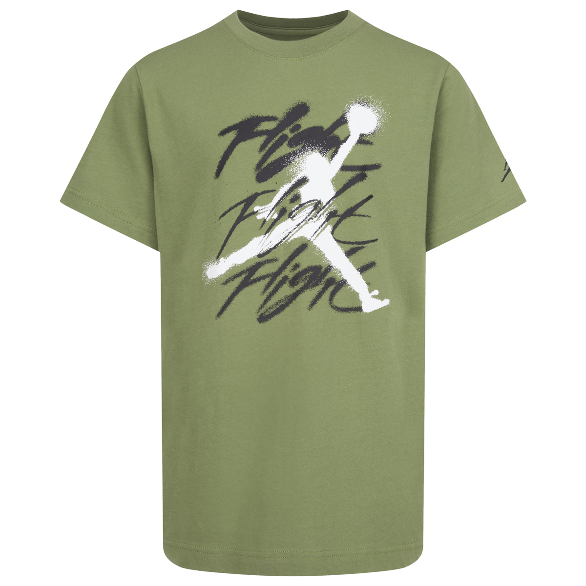 Air-Jordan-4-Canvas-Olive-Grade-School-Boys-Shirt-1