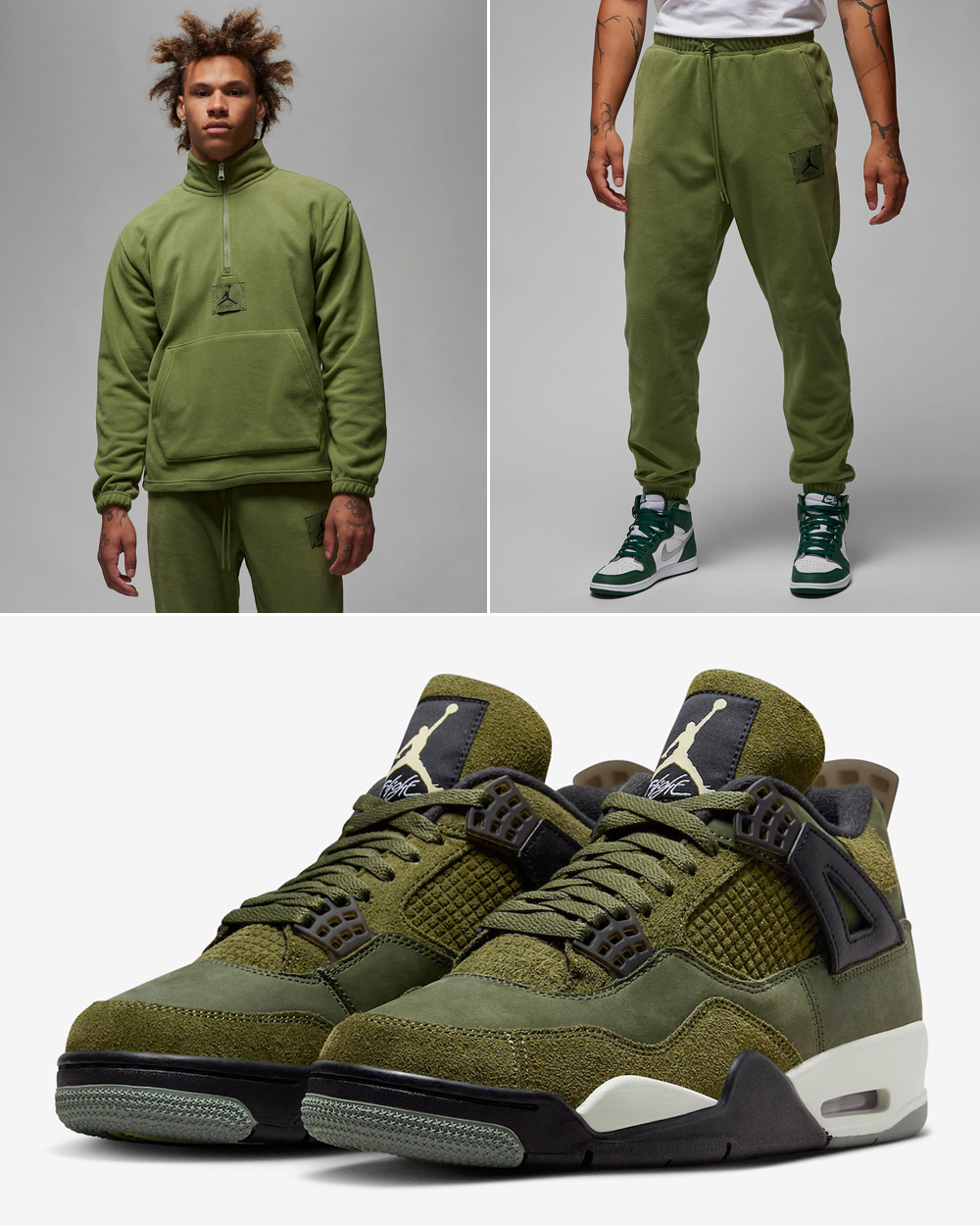 Air-Jordan-4-Craft-Olive-Top-Pants-Outfit