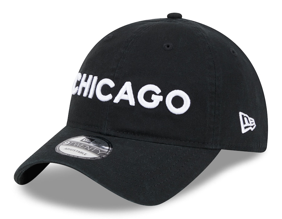 Chicago-Bulls-New-Era-2023-24-City-Edition-Black-White-9twenty-Adjustable-Hat-1