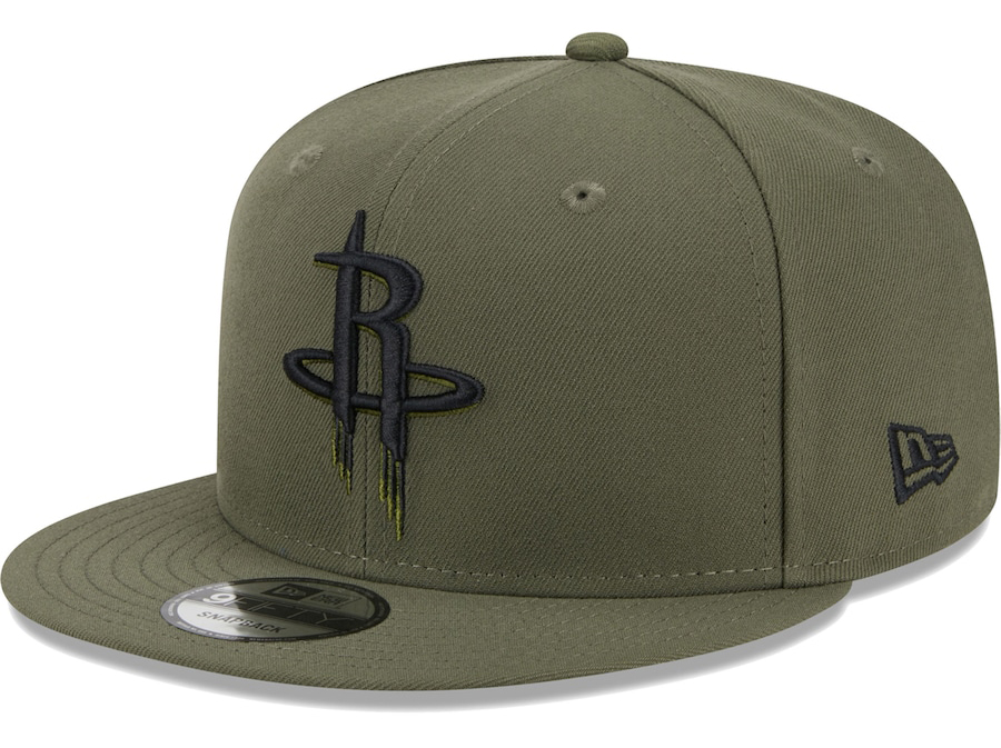 Houston-Rockets-New-Era-Olive-Snapback-Hat
