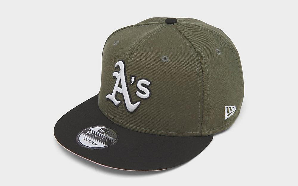 Jordan-4-Craft-Olive-Hat-New-Era-Oakland-Athletics