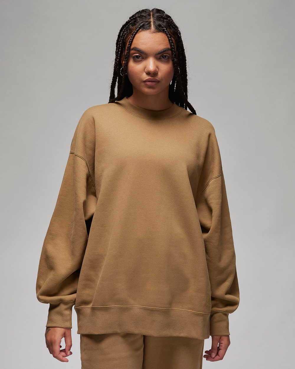 Jordan-Flight-Fleece-Womens-Sweatshirt-Brown-Kelp-1