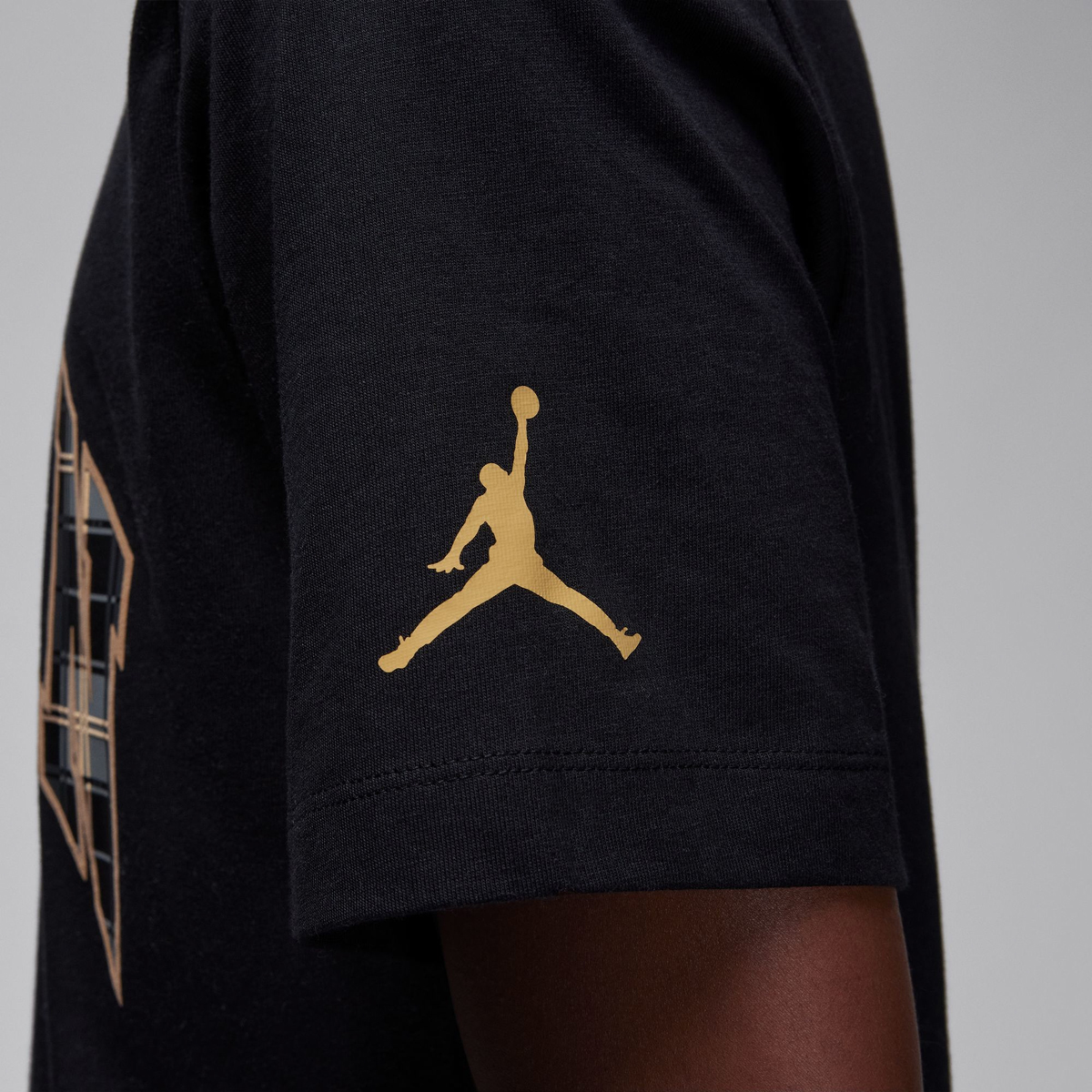 Jordan-Holiday-2023-T-Shirt-Black-Gold-Plaid-2