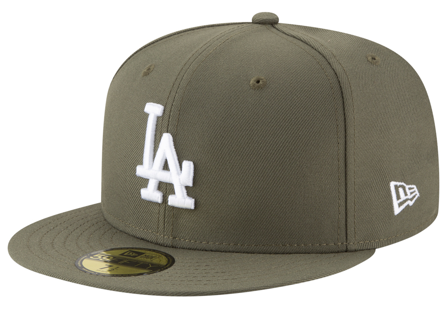 New-Era-LA-Dodgers-Olive-Fitted-Cap-1