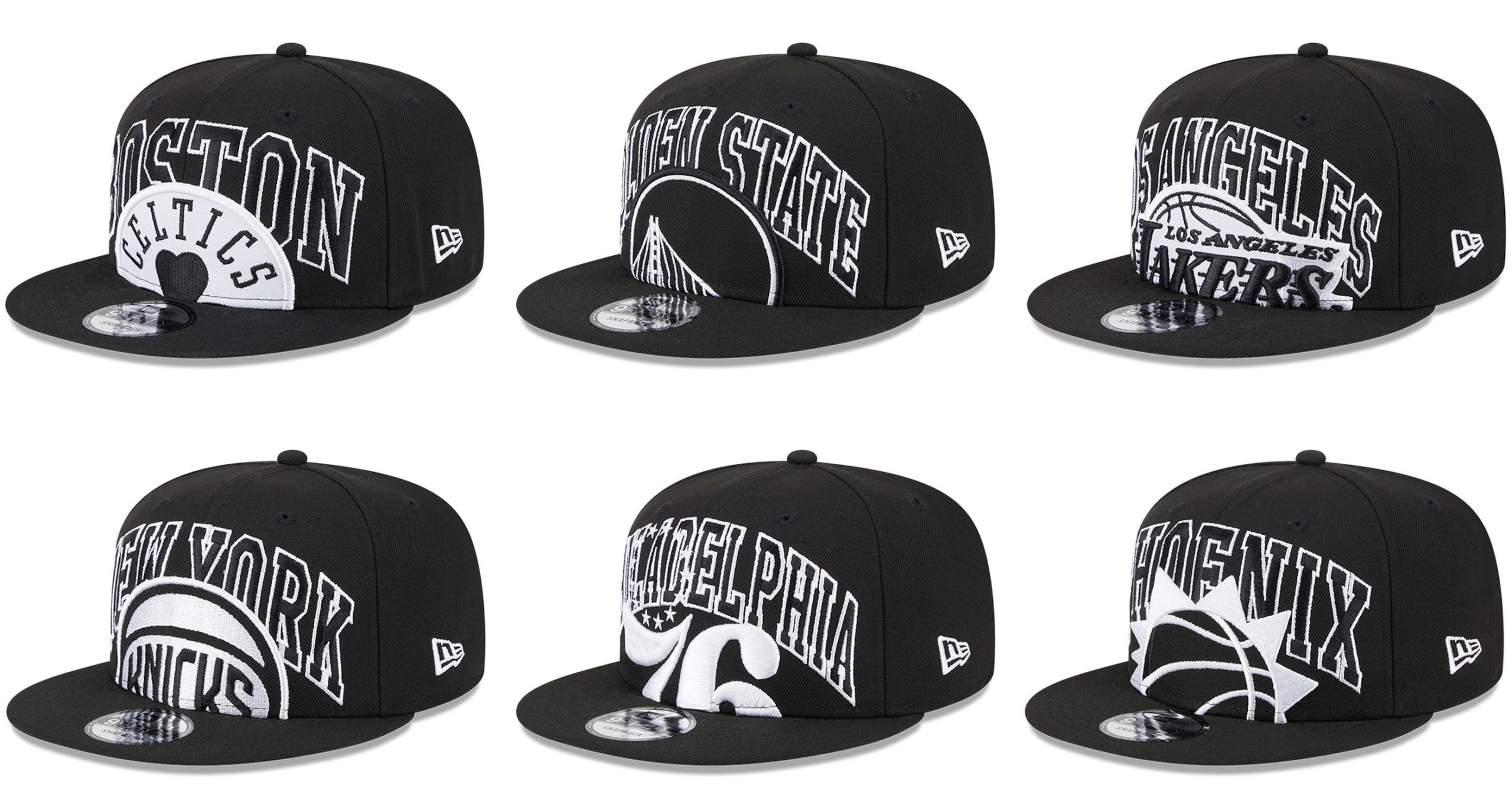 New-Era-NBA-Tip-Off-Black-White-Snapback-Hats