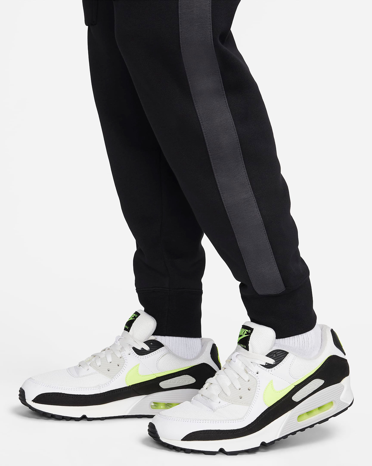 Nike-Air-Fleece-Cargo-Pants-Black-Anthracite-Volt-3