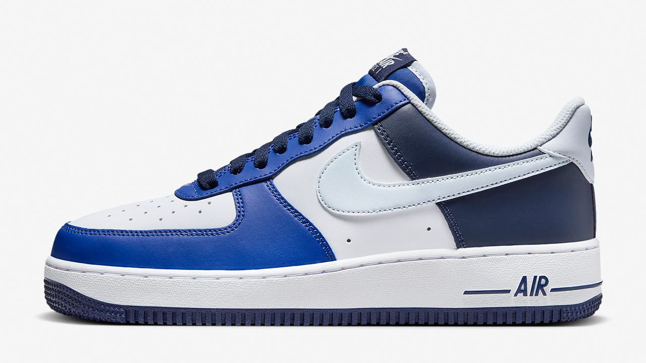Nike Air Force 1 Low White Game Royal Midnight Navy Football Grey Release Date