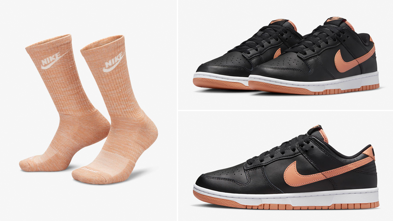 Nike-Dunk-Low-Amber-Brown-Socks