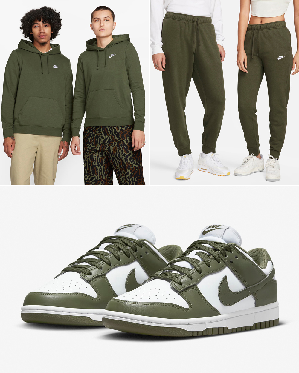 Nike Dunk Low Medium Olive Outfits 1