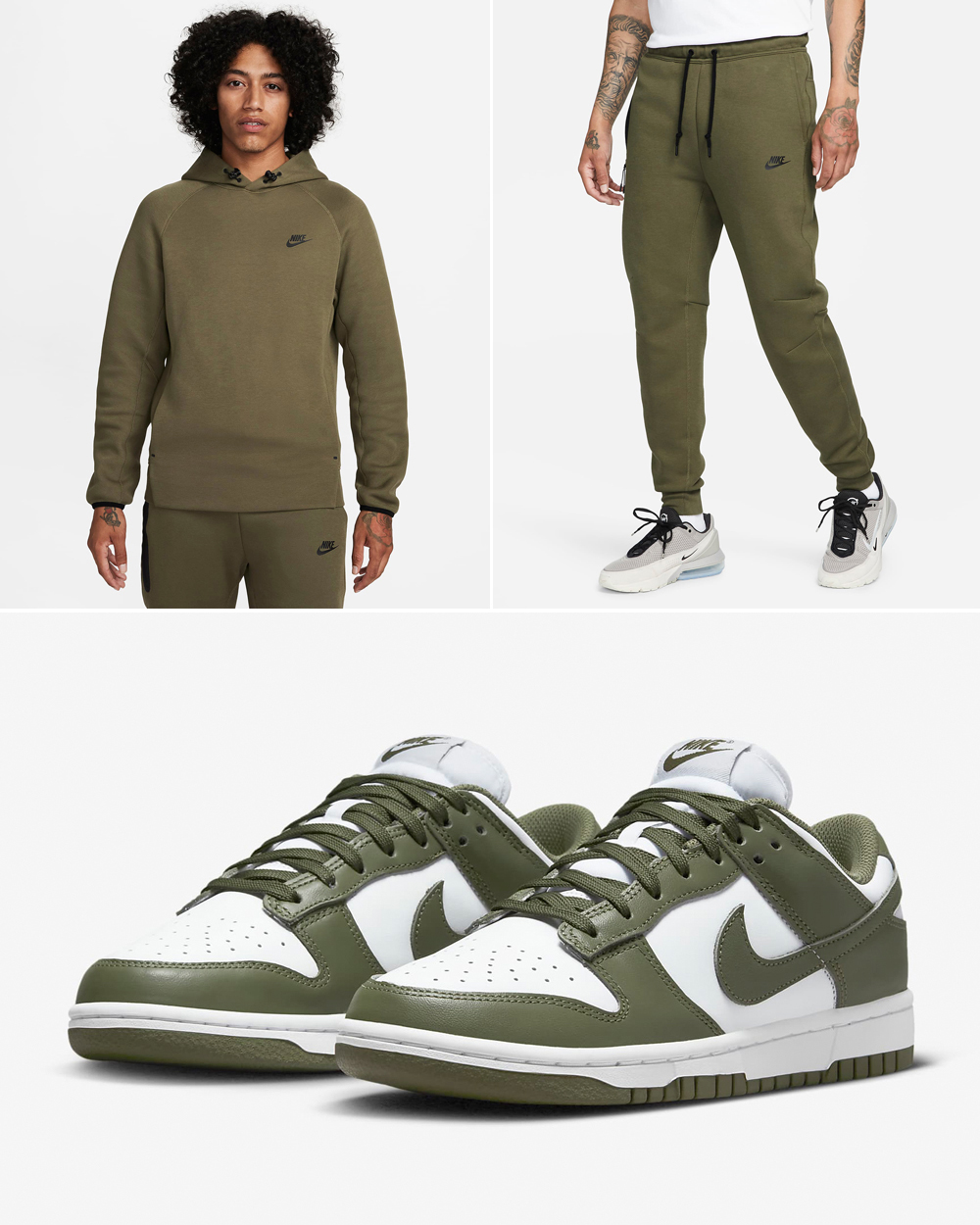 Nike Dunk Low Medium Olive Outfits 2