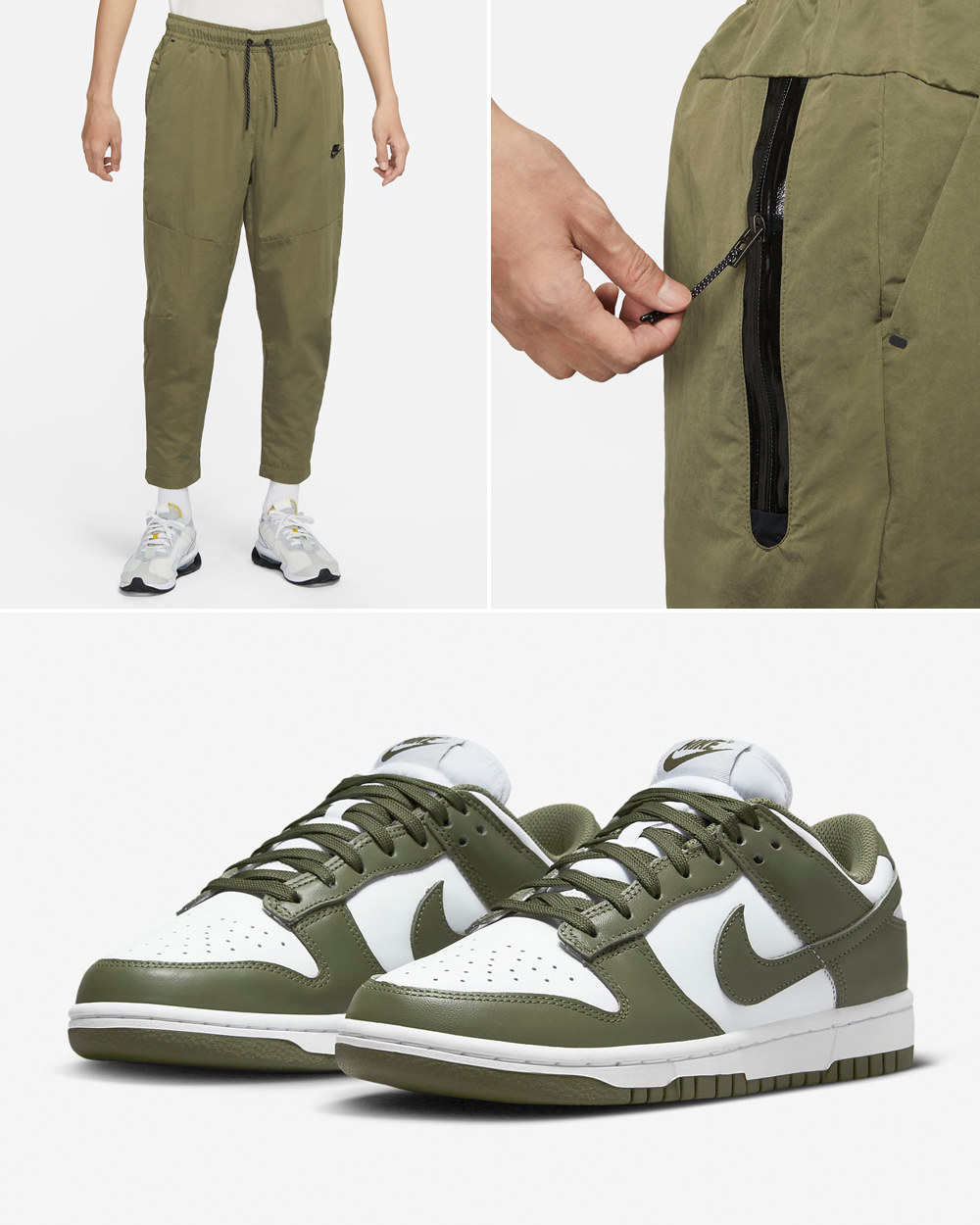 Nike Dunk Low Medium Olive Outfits 4