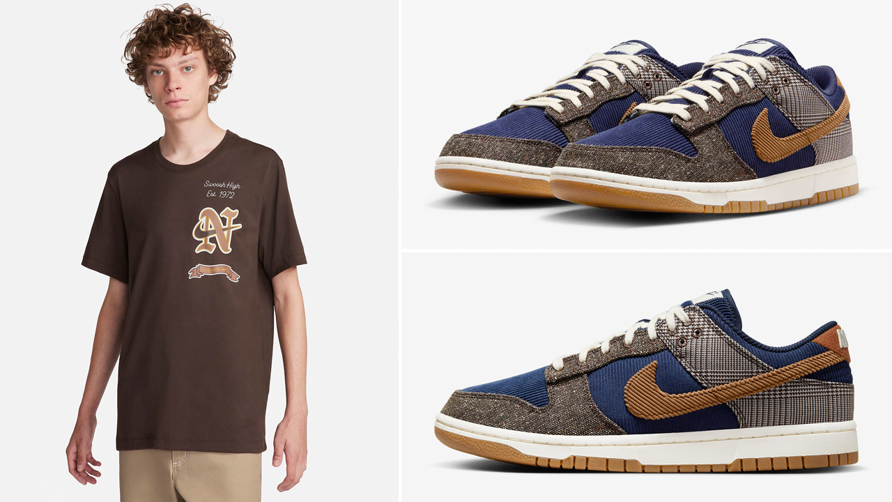 Nike-Dunk-Low-Tweed-Corduroy-T-Shirt-Outfit