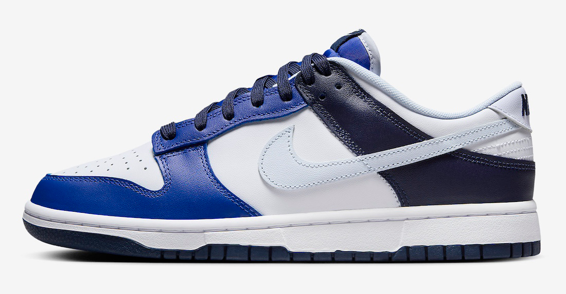 Nike Dunk Low Winter Blues Game Royal Midnight Navy Football Grey Release Date 2