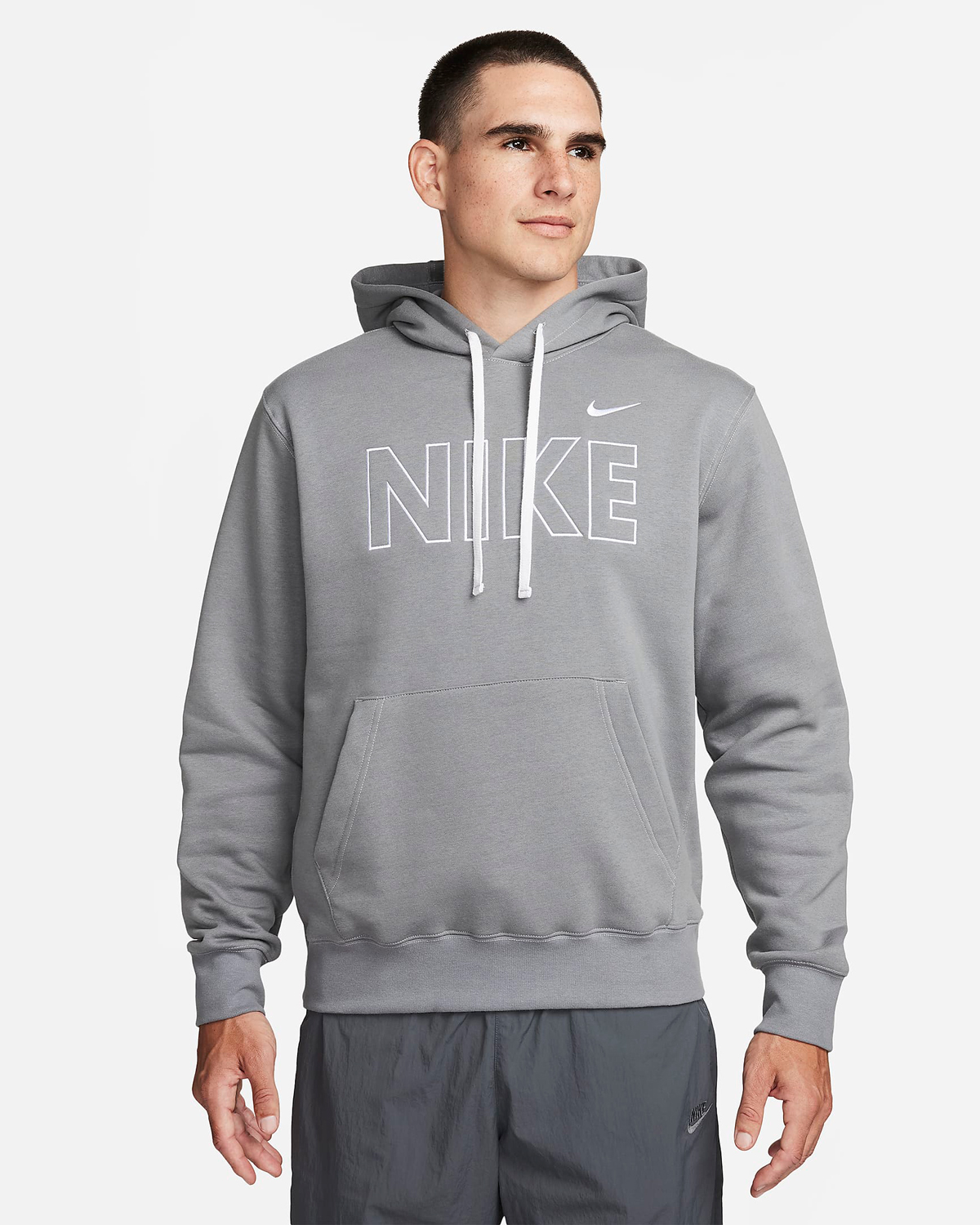 Nike Sportswear Club Fleece Hoodie Cool Grey