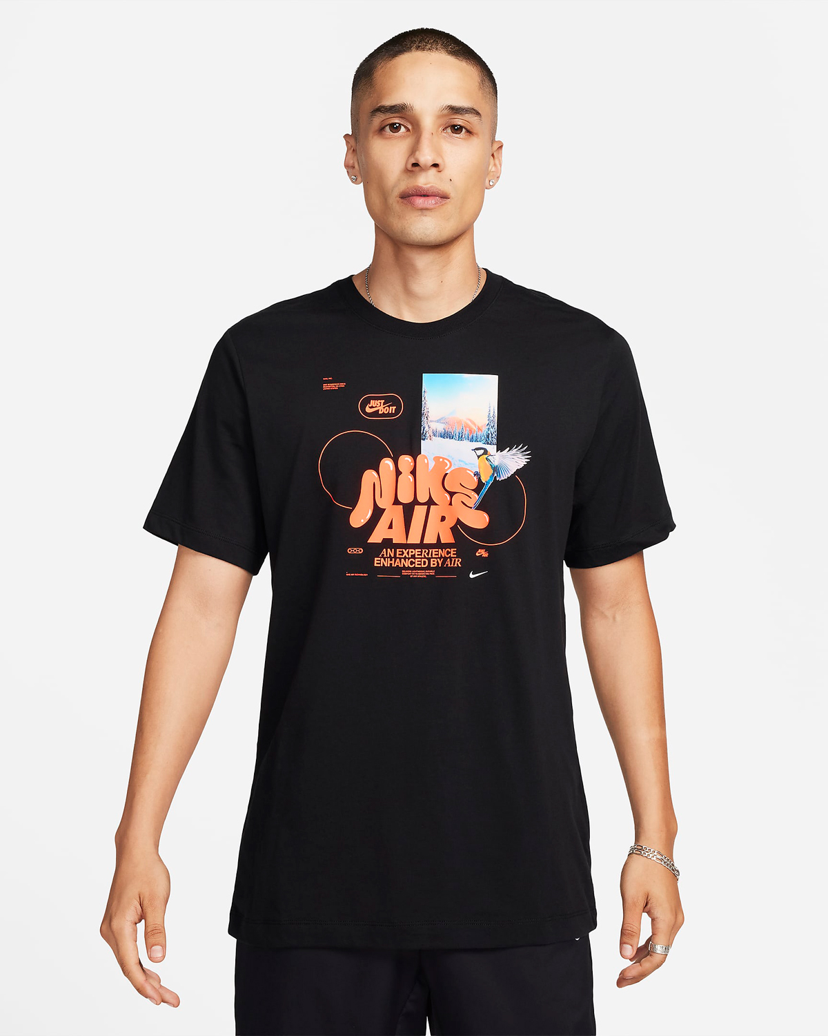 Nike-Sportswear-Nike-Air-T-Shirt-Black-Orange-1