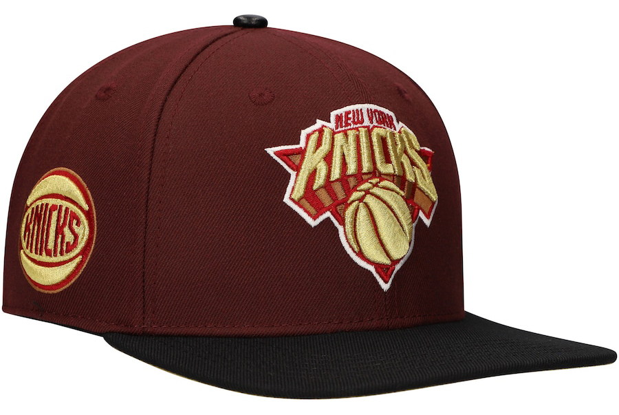 Pro-Standard-New-York-Knicks-Burgundy-Gold-Hat