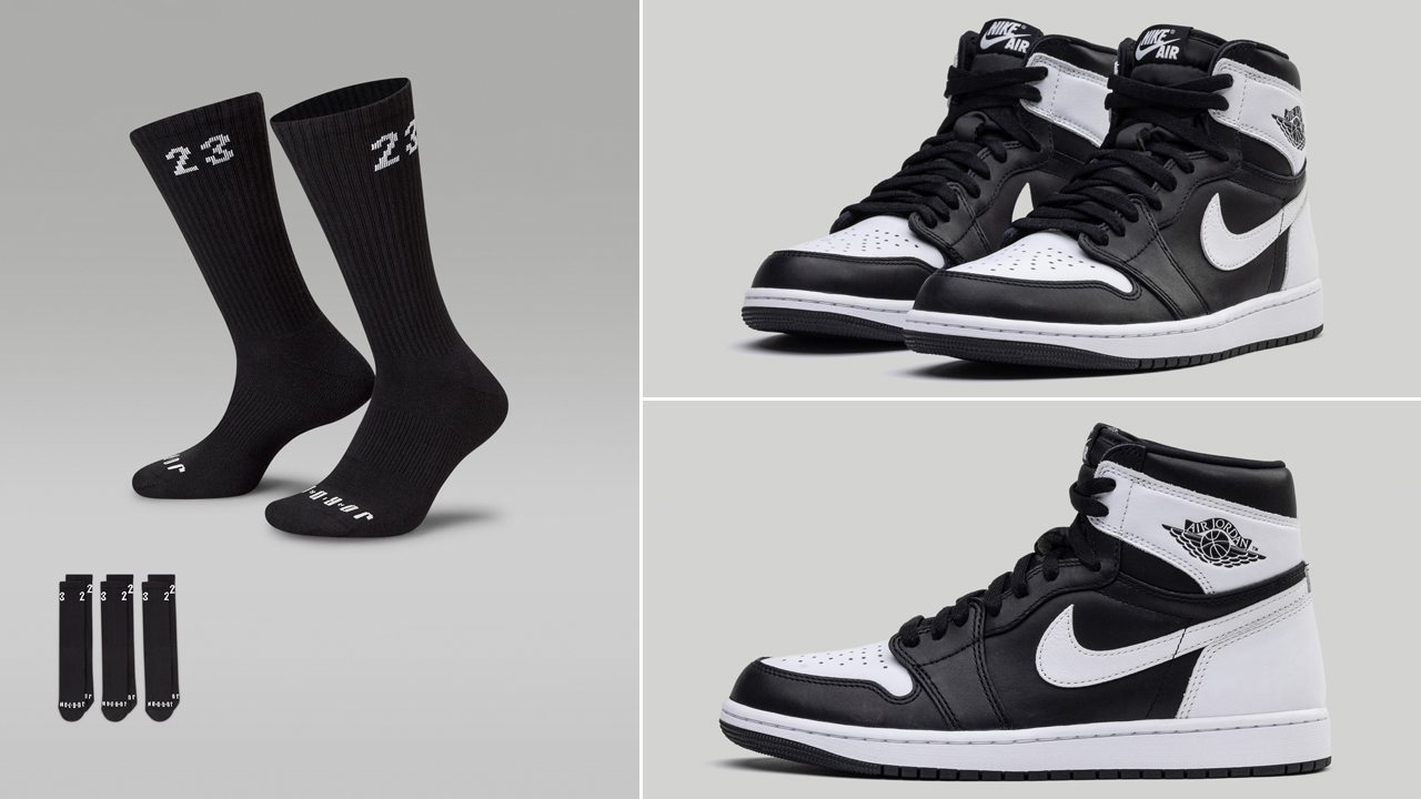 Air-Jordan-1-High-OG-Black-White-Socks-2