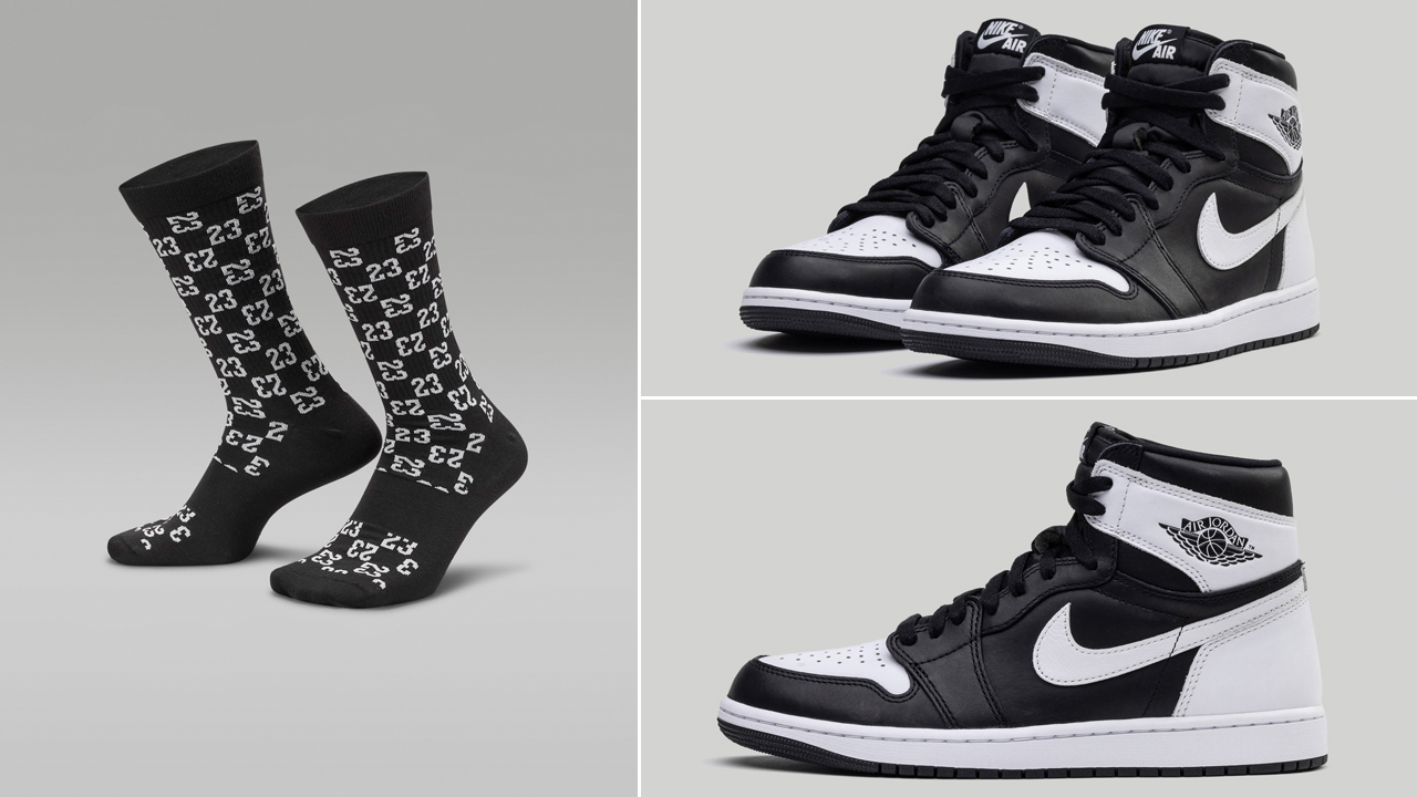 Air-Jordan-1-High-OG-Black-White-Socks