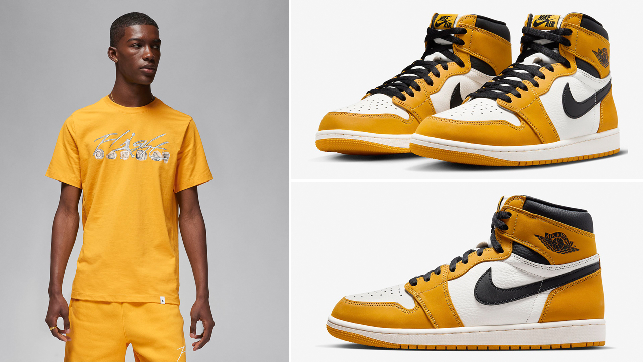 Air-Jordan-1-High-Yellow-Ochre-Shirt