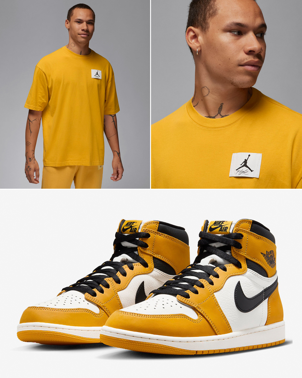 Air-Jordan-1-High-Yellow-Ochre-Shirt