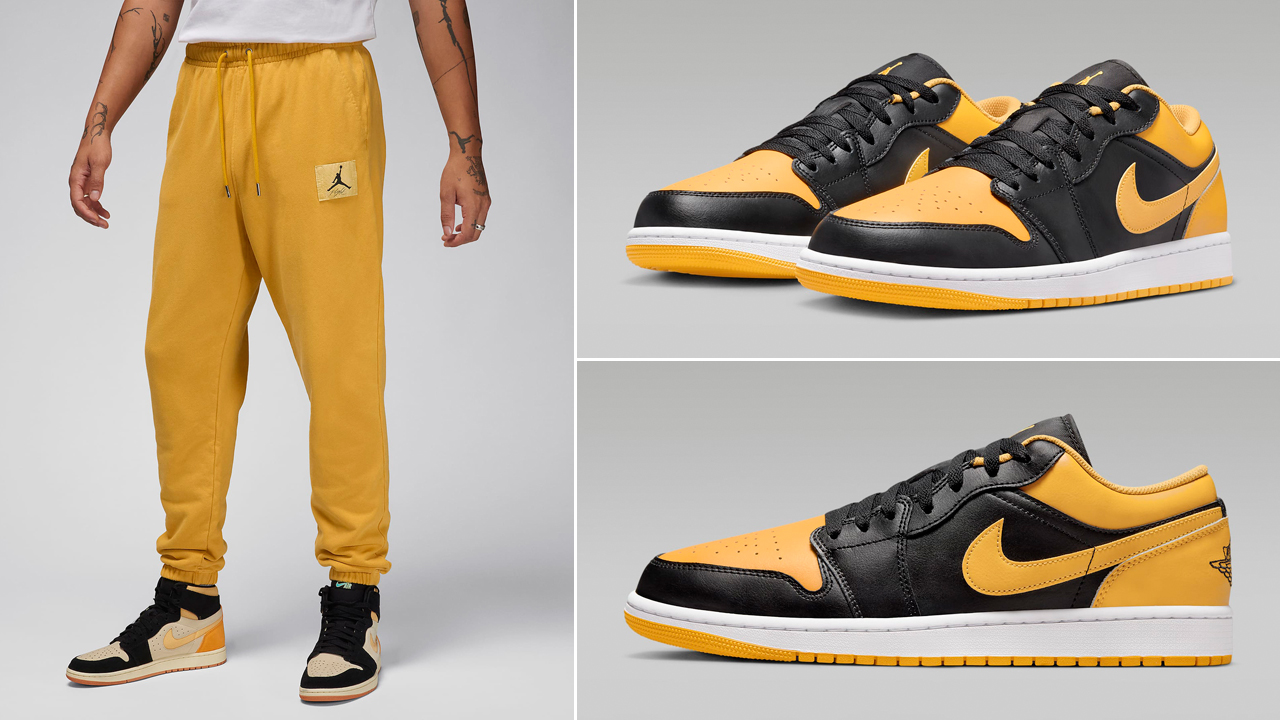 Air-Jordan-1-Low-Yellow-Ochre-Pants-Outfit