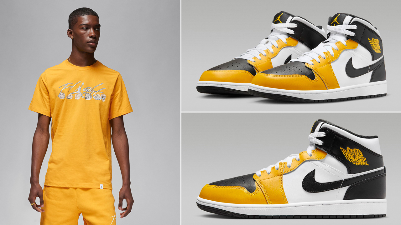 Air-Jordan-1-Mid-Yellow-Ochre-Shirt