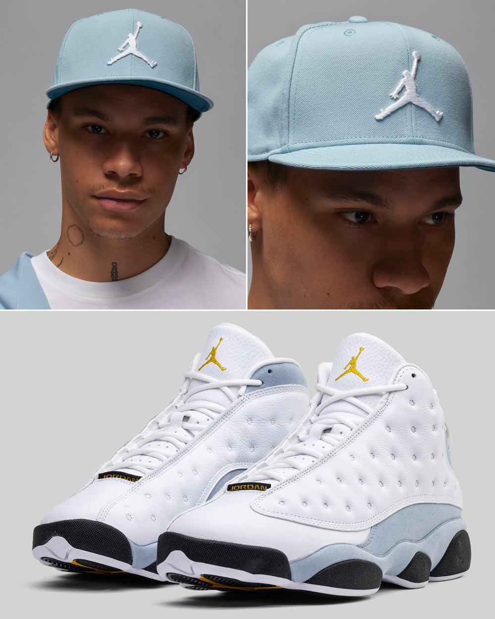Air-Jordan-13-Blue-Grey-Hat