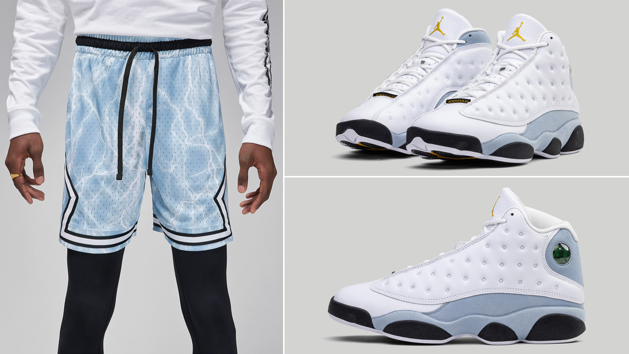 Air-Jordan-13-Blue-Grey-Shorts