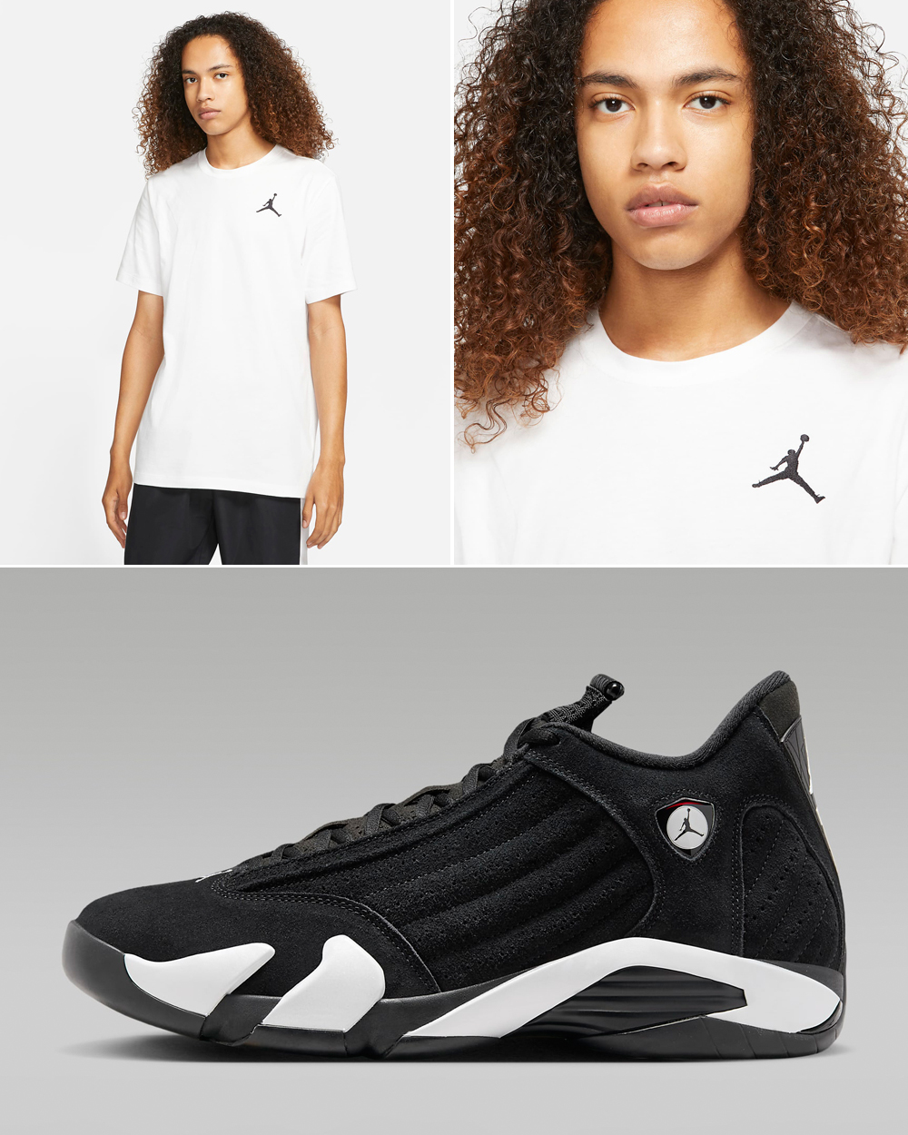 Air-Jordan-14-Black-White-T-Shirt-3