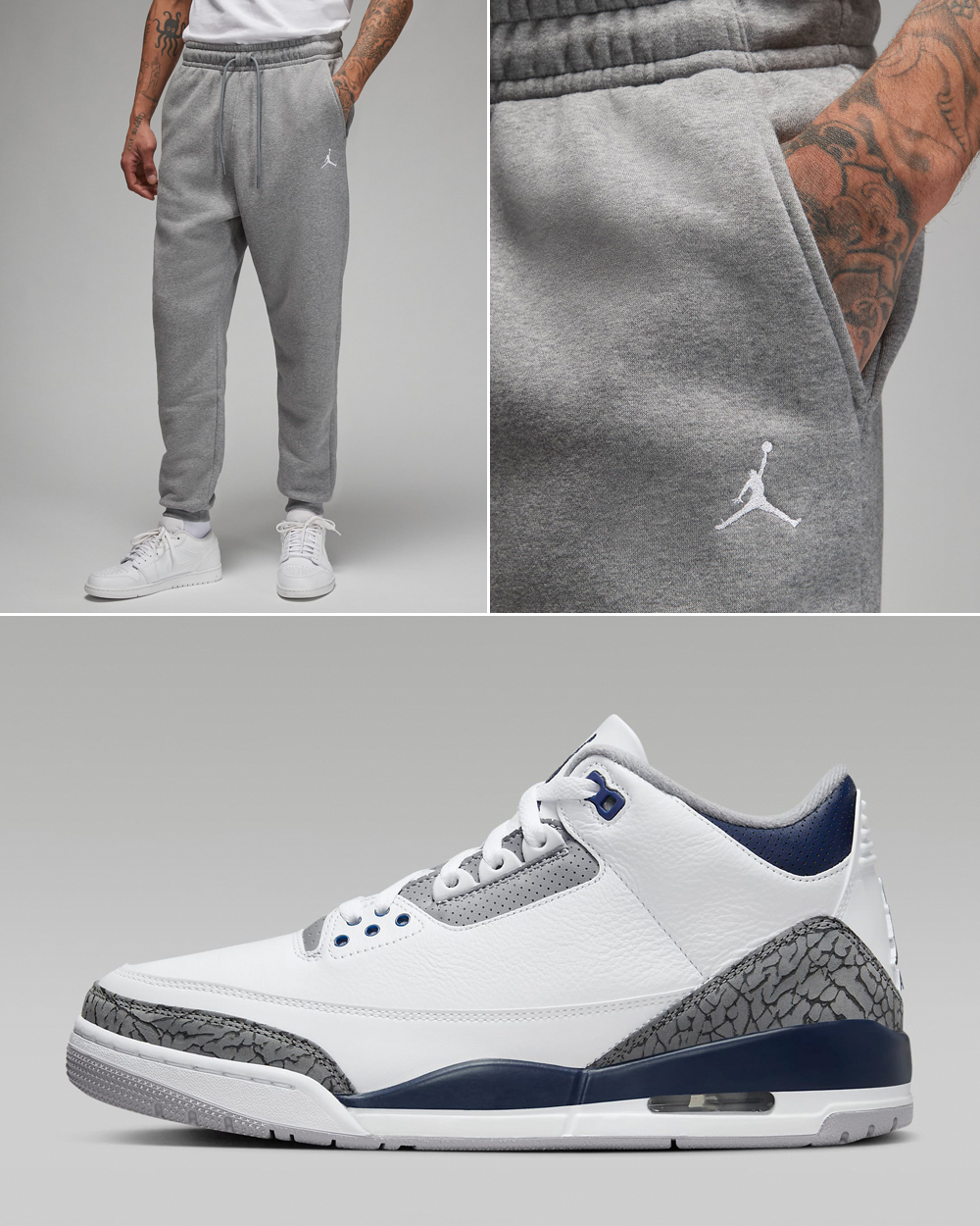 Air-Jordan-3-Midnight-Navy-Cement-Grey-Fleece-Pants