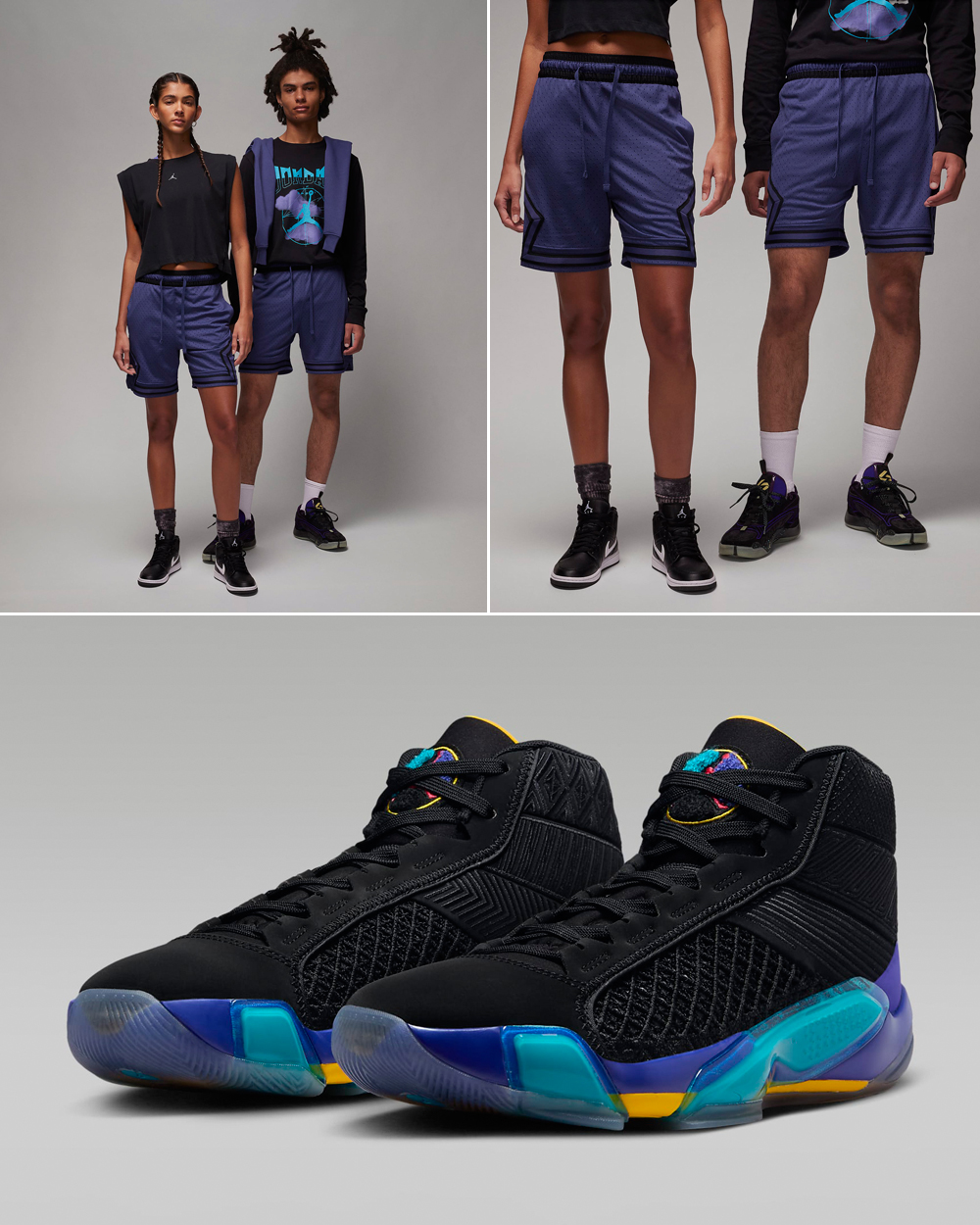 Air-Jordan-38-Aqua-Shorts-Matching-Outfit