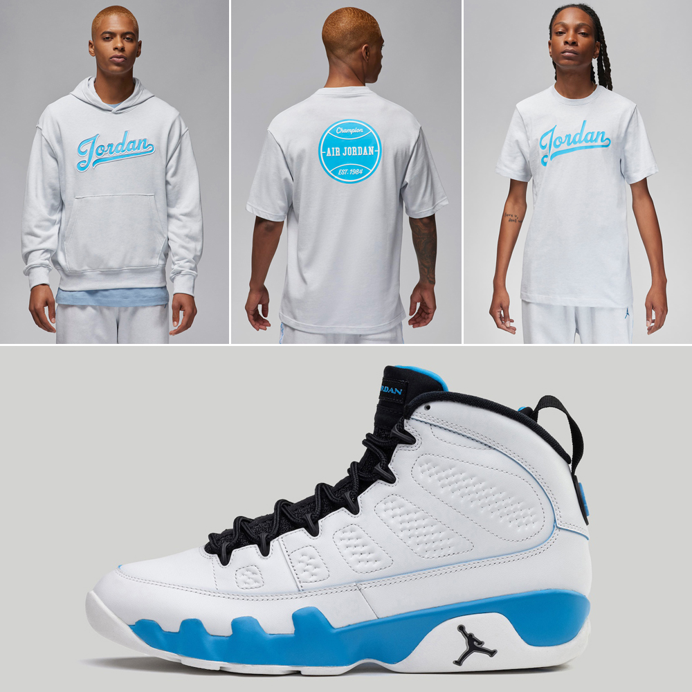 Jordan 9 unc clearance outfit