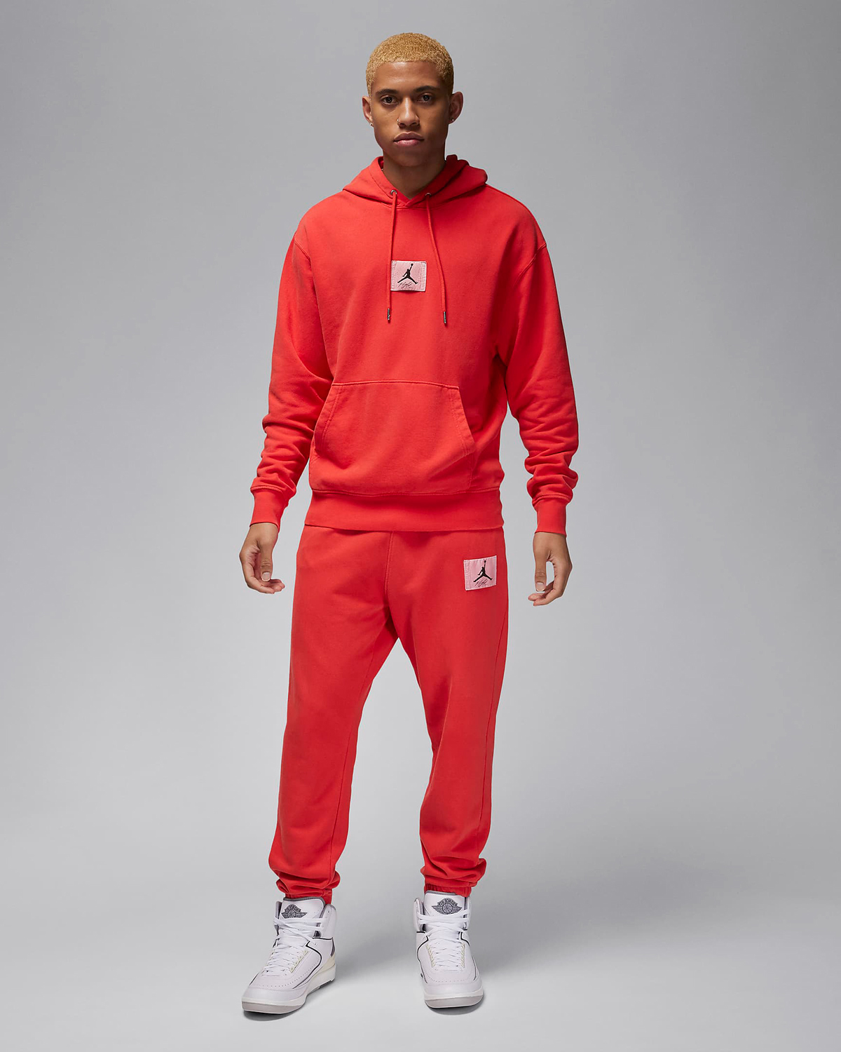 Jordan-Essentials-Washed-Hoodie-and-Pants-Lobster-Red-Outfit