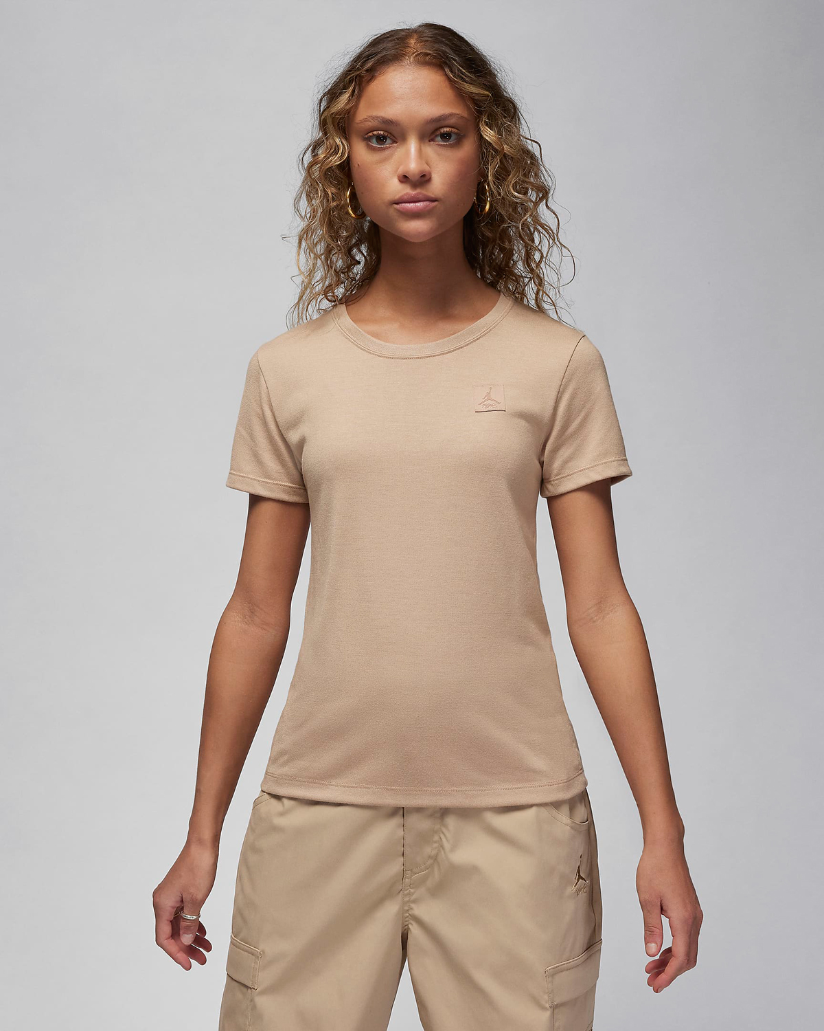 Jordan-Essentials-Womens-T-Shirt-Legend-Medium-Brown-1