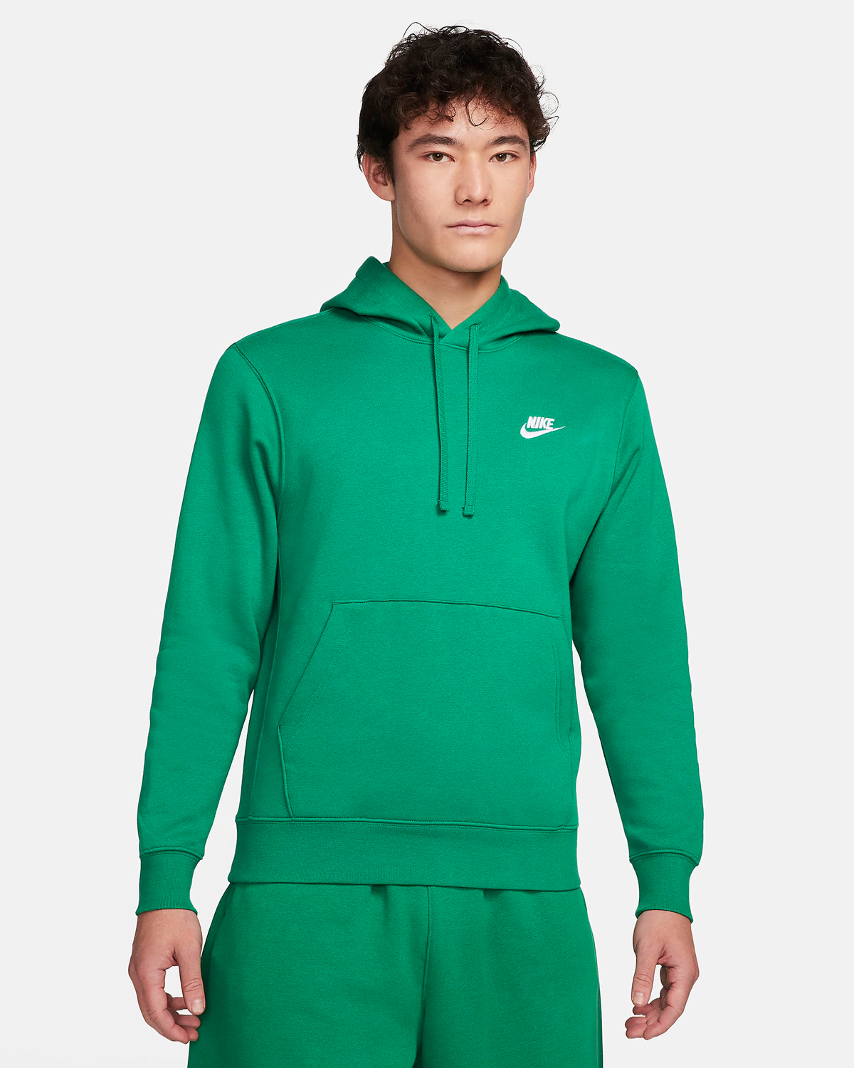 Nike-Club-Fleece-Pullover-Hoodie-Malachite-Green