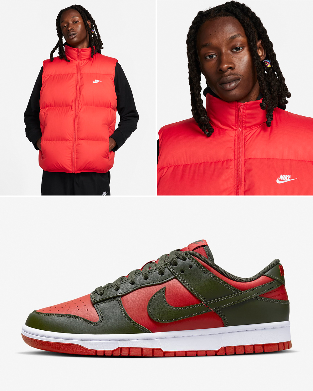 Nike-Dunk-Low-Mystic-Red-Track-Vest-Jacket-Matching-Outfit