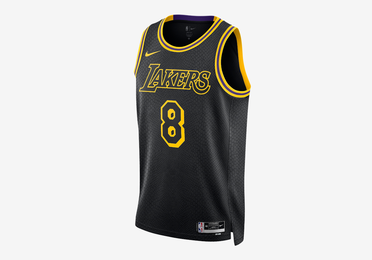 Nike Kobe 4 Protro Black Mamba Gift of Mamba Lakers Jersey 1